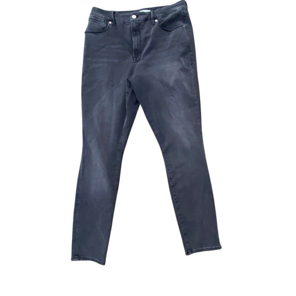 Good American Women's Denim Good Waist Skinny Black Size 15/33 33x29